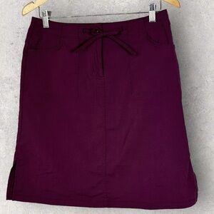 MEC Purple Hiking Skirt Size 6 Mountain Equipment Coop Zipper Fly Travel Stretch